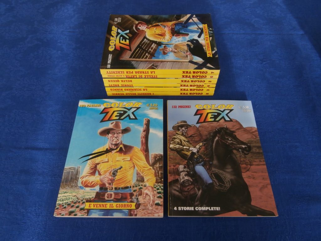 TEX COLOR LOTTO da 1 a 8 sequenza completa