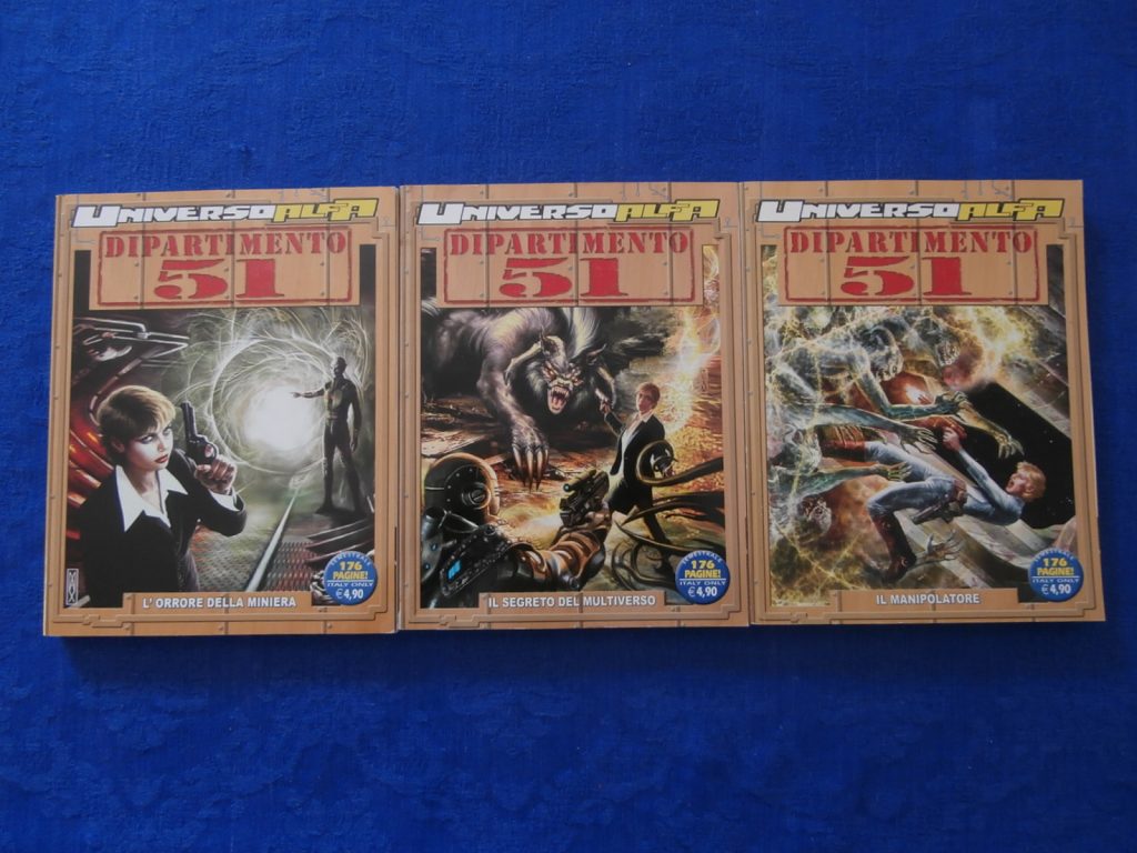 UNIVERSO ALFA DIPARTIMENTO 51 da 1 a 3 collezione completa PRIMA EDIZIONE