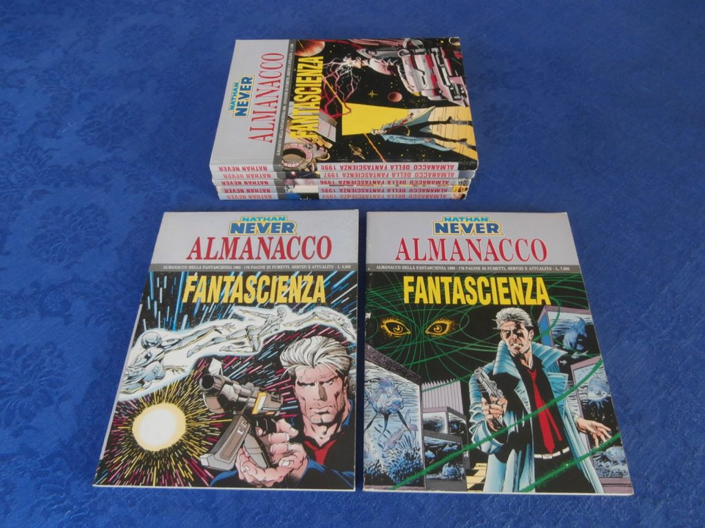 NATHAN NEVER ALMANACCHI DELLA FANTASCIENZA LOTTO da 1993 a 1999 sequenza completa